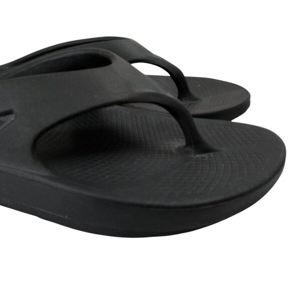 Oofos Ooriginal Flip Flops Recovery Black Sandals Size Mens 12 Womens 14 Comfort main image 10